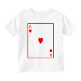 Ace Of Hearts Toddler Boys Short Sleeve T-Shirt White