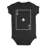 Ace Of Spades Infant Baby Boys Bodysuit Black