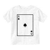 Ace Of Spades Infant Baby Boys Short Sleeve T-Shirt White