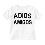 Adios Amigos Infant Baby Boys Short Sleeve T-Shirt White