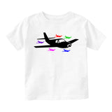 Airplane Birthday Infant Baby Boys Short Sleeve T-Shirt White