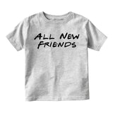 All New Friends Infant Baby Boys Short Sleeve T-Shirt Grey