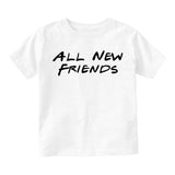 All New Friends Infant Baby Boys Short Sleeve T-Shirt White