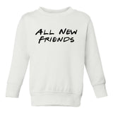 All New Friends Toddler Boys Crewneck Sweatshirt White