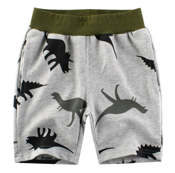 All Over Print Dinosaur Toddler Boys Sweat Shorts