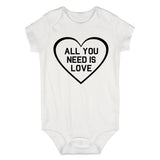 All You Need Is Love Baby Bodysuit One Piece White