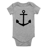 Anchor Sailing Infant Baby Boys Bodysuit Grey