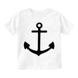 Anchor Sailing Infant Baby Boys Short Sleeve T-Shirt White