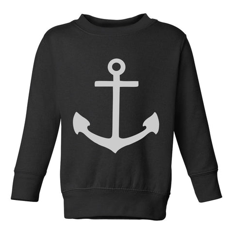 Anchor Sailing Toddler Boys Crewneck Sweatshirt Black