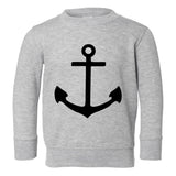 Anchor Sailing Toddler Boys Crewneck Sweatshirt Grey