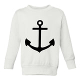 Anchor Sailing Toddler Boys Crewneck Sweatshirt White