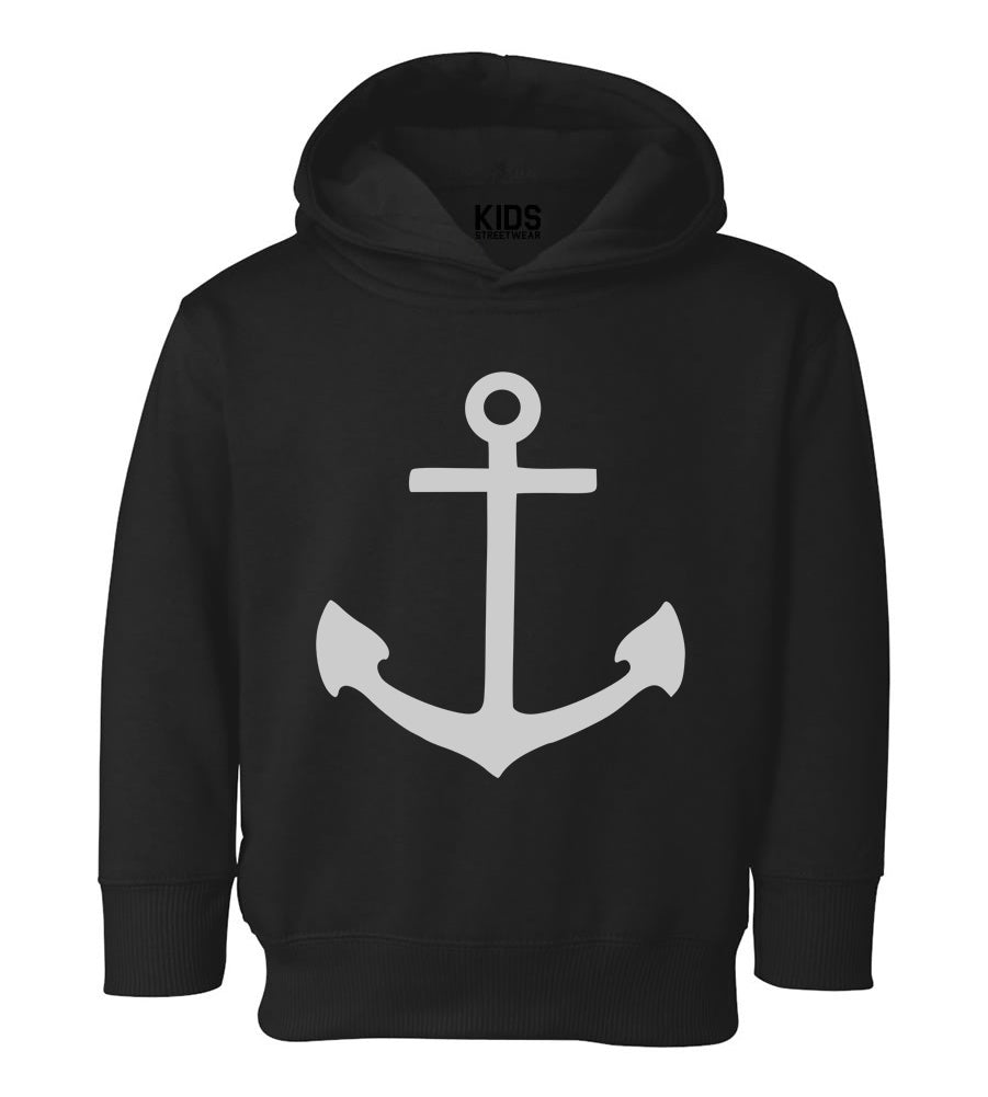 Anchor Sailing Toddler Boys Pullover Hoodie Black