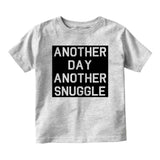 Another Day Another Snuggle Baby Toddler Short Sleeve T-Shirt Grey