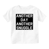 Another Day Another Snuggle Baby Toddler Short Sleeve T-Shirt White
