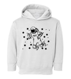 Astronaut In Outerspace Toddler Boys Pullover Hoodie White
