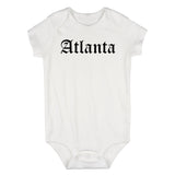 Atlanta Georgia Old English Infant Baby Boys Bodysuit White