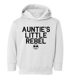 Aunties Little Rebel Emoji Toddler Boys Pullover Hoodie White