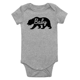 Baby Bear Infant Baby Boys Bodysuit Grey