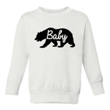 Baby Bear Toddler Boys Crewneck Sweatshirt White