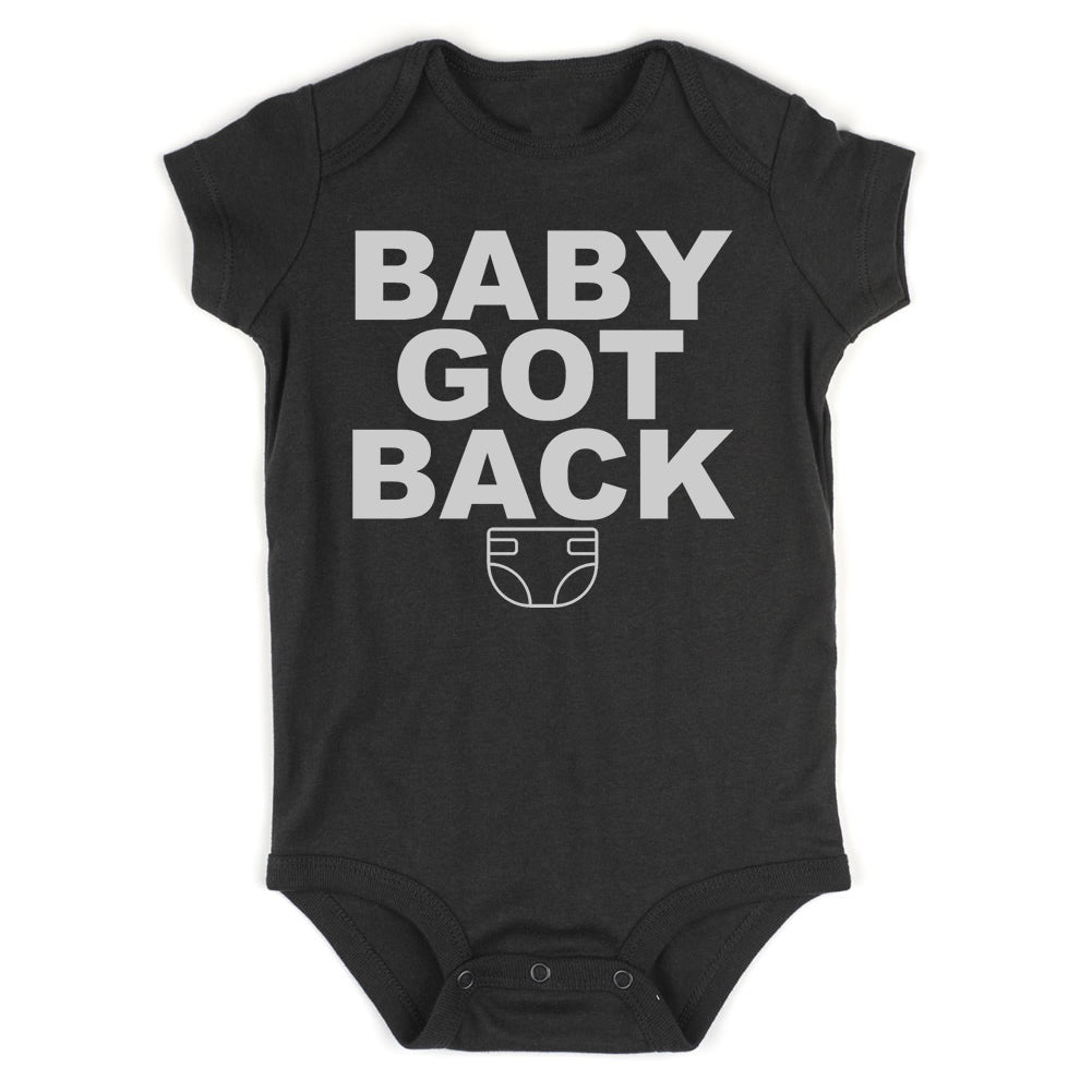 Baby Got Back Diaper Infant Baby Boys Bodysuit Black