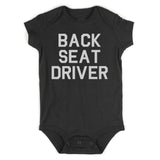 Back Seat Driver Funny Car Infant Baby Boys Bodysuit Black
