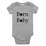 Barn Baby Farm Baby Bodysuit One Piece Grey