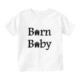 Barn Baby Farm Baby Infant Short Sleeve T-Shirt White