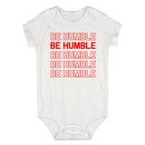 Be Humble Infant Baby Boys Bodysuit White