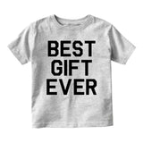 Best Gift Ever Baby Toddler Short Sleeve T-Shirt Grey