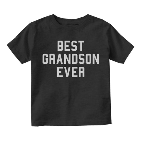 Best Grandson Ever Toddler Boys Short Sleeve T-Shirt Black