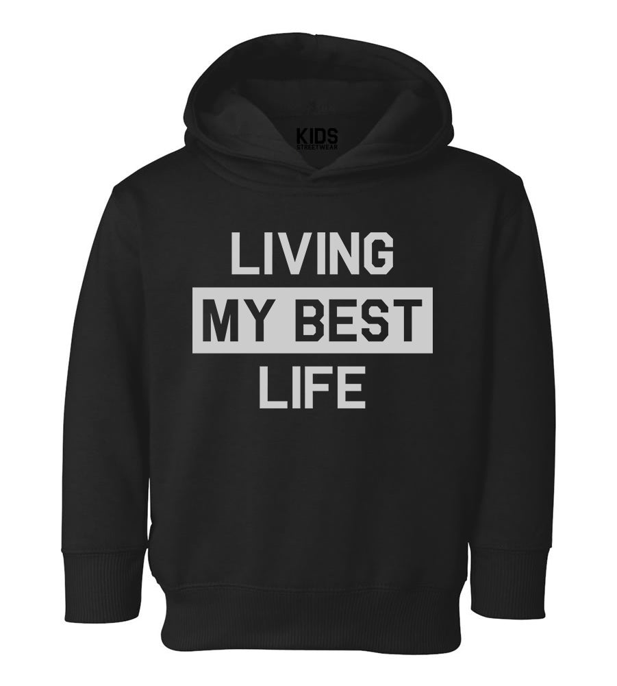 Best Life Toddler Boys Pullover Hoodie Black