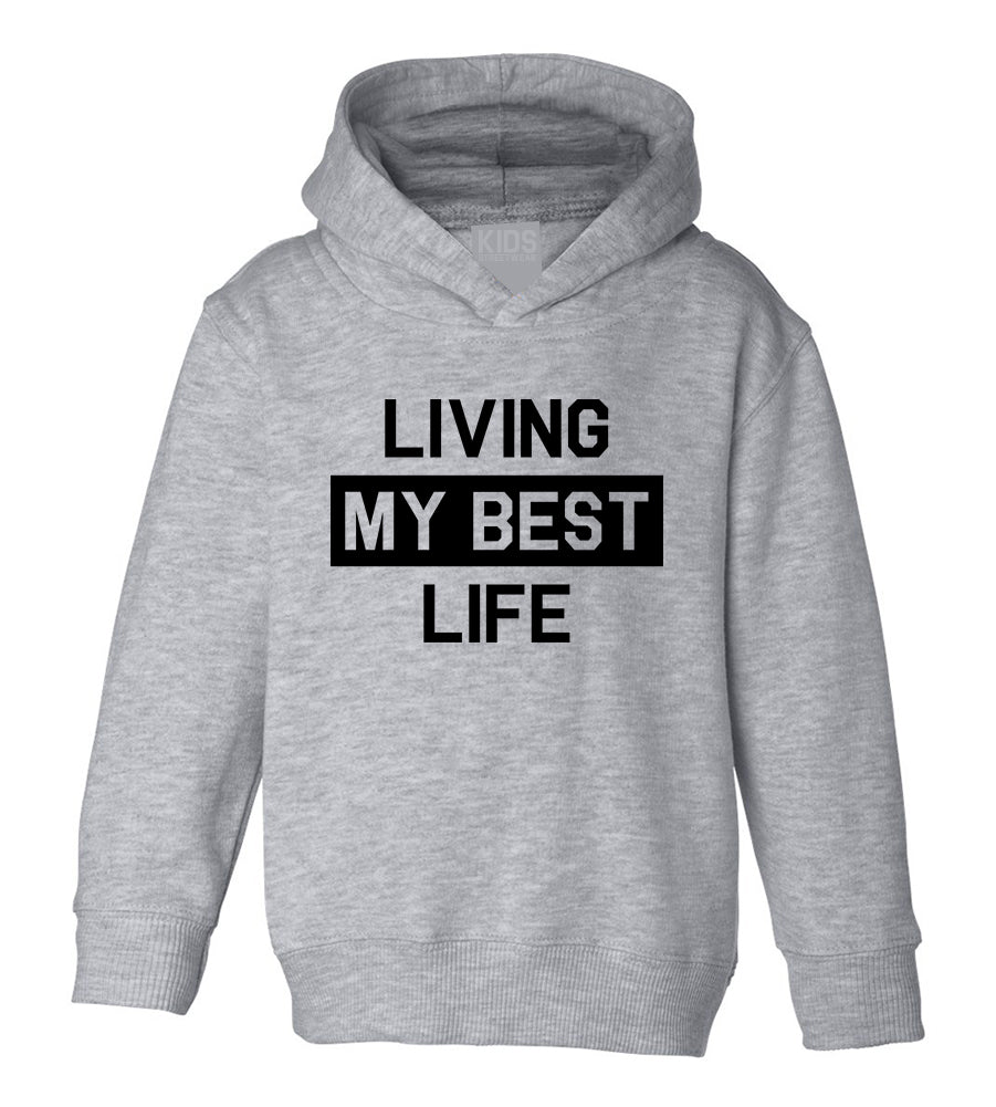 Best Life Toddler Boys Pullover Hoodie Grey