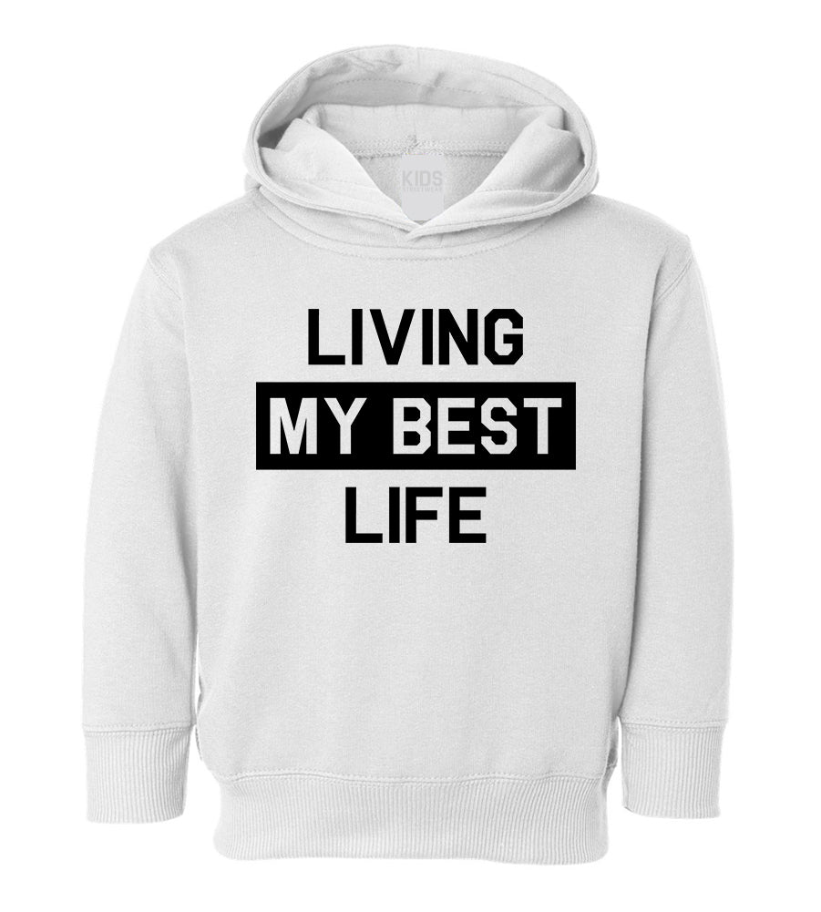 Best Life Toddler Boys Pullover Hoodie White