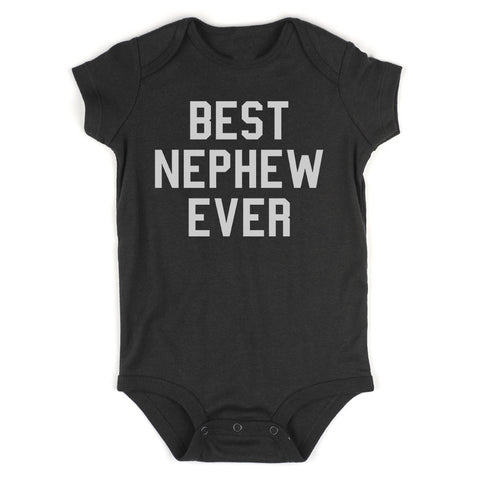 Best Nephew Ever Infant Baby Boys Bodysuit Black