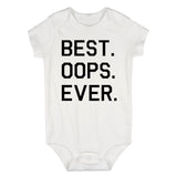 Best Oops Ever Funny Infant Baby Boys Bodysuit White