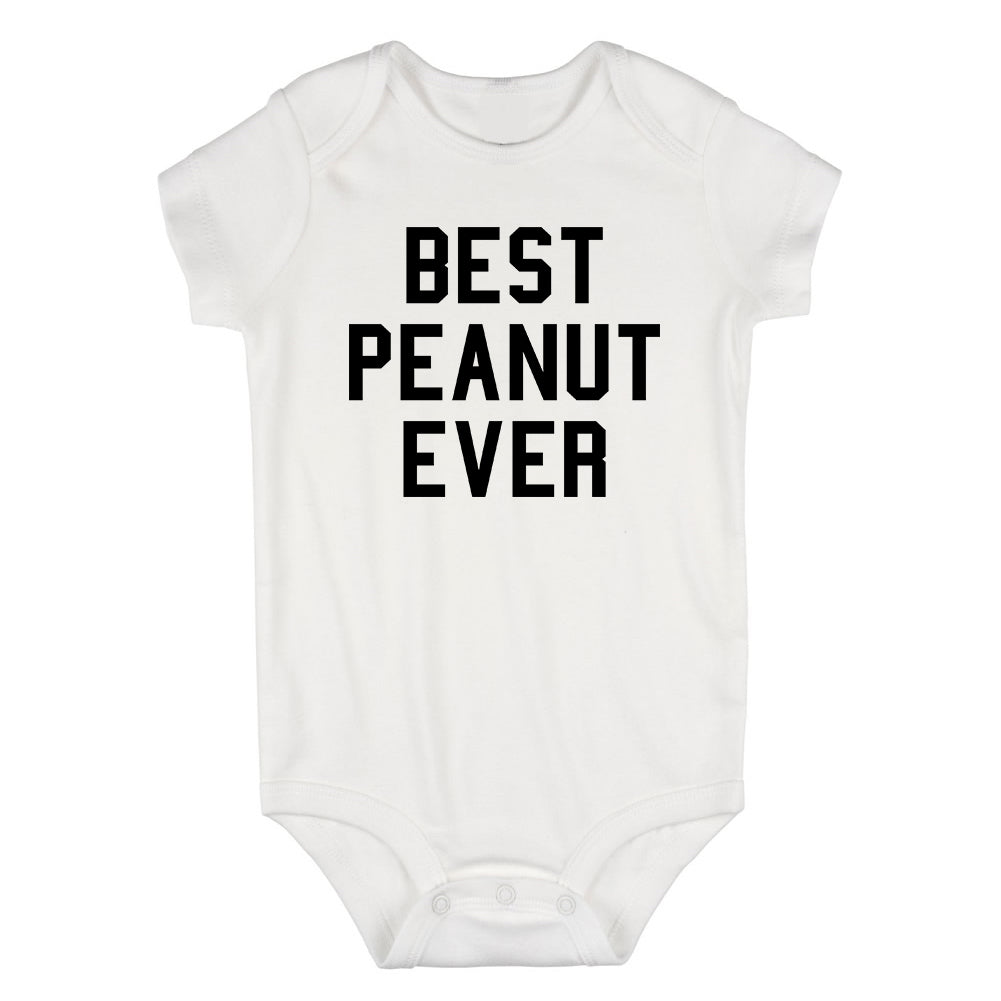 Best Peanut Ever Infant Baby Boys Bodysuit White