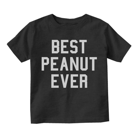 Best Peanut Ever Infant Baby Boys Short Sleeve T-Shirt Black