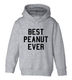 Best Peanut Ever Toddler Boys Pullover Hoodie Grey