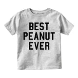 Best Peanut Ever Toddler Boys Short Sleeve T-Shirt Grey