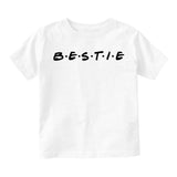 Bestie Friends Parody Infant Baby Boys Short Sleeve T-Shirt White