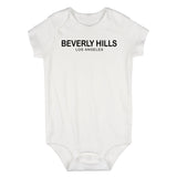 Beverly Hills Los Angeles Infant Baby Boys Bodysuit White