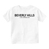 Beverly Hills Los Angeles Infant Baby Boys Short Sleeve T-Shirt White