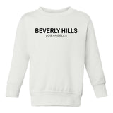 Beverly Hills Los Angeles Toddler Boys Crewneck Sweatshirt White