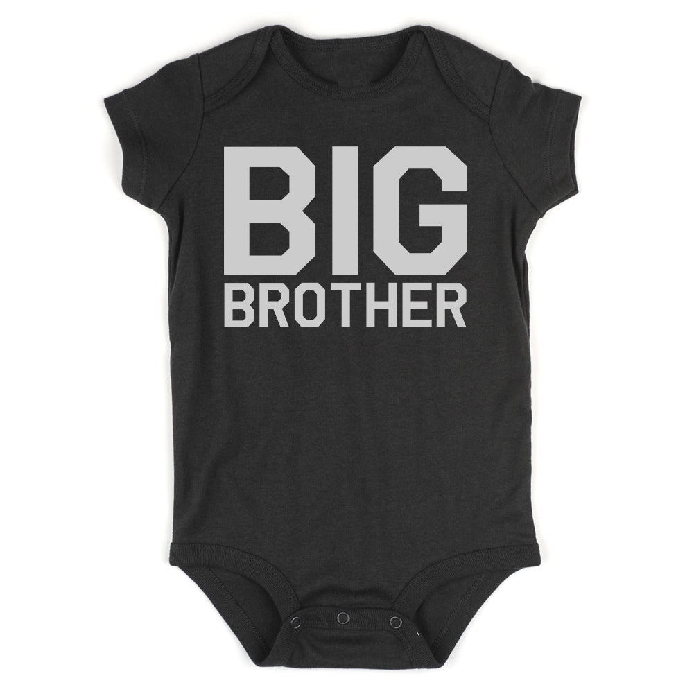 Big Brother Infant Baby Boys Bodysuit Black