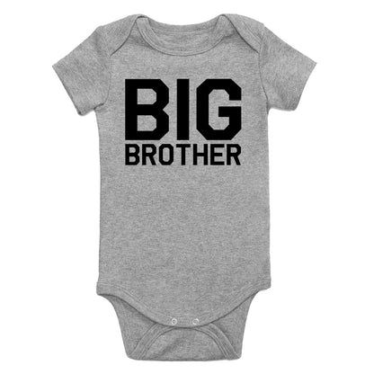 Big Brother Infant Baby Boys Bodysuit Grey