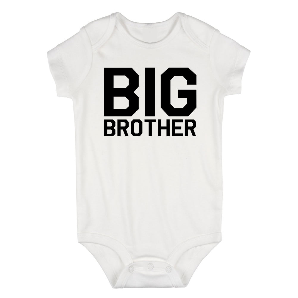 Big Brother Infant Baby Boys Bodysuit White