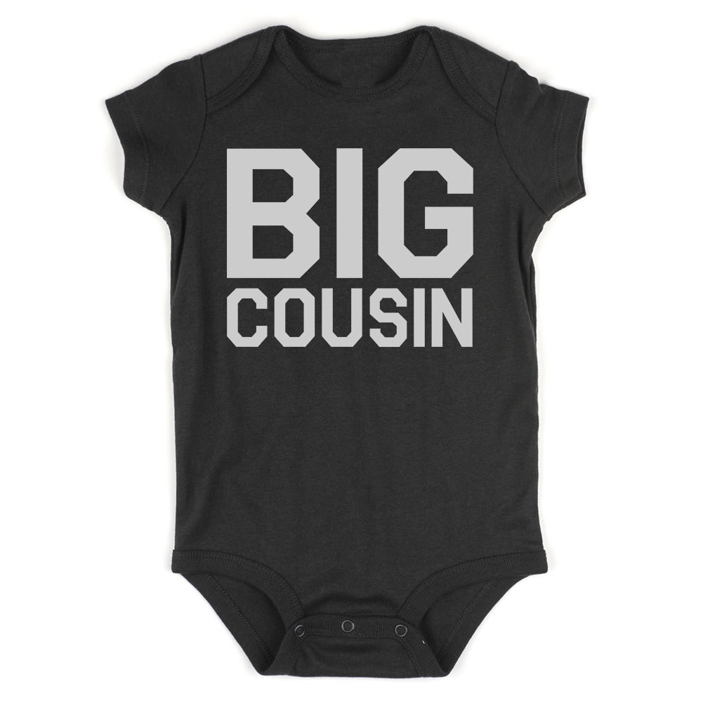 Big Cousin Infant Baby Boys Bodysuit Black