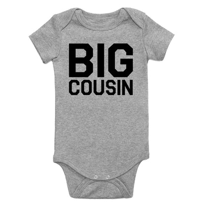 Big Cousin Infant Baby Boys Bodysuit Grey