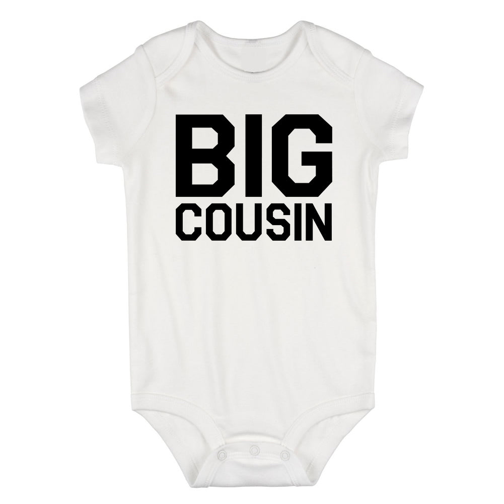 Big Cousin Infant Baby Boys Bodysuit White