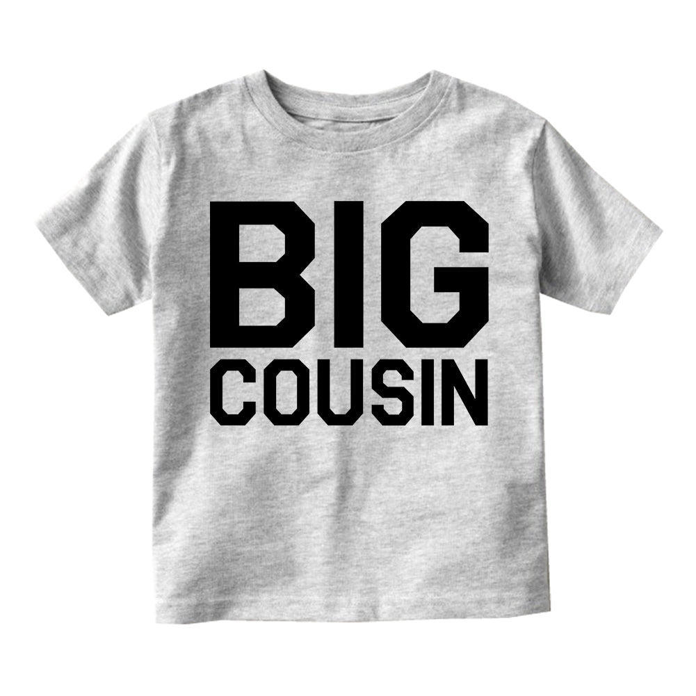 Big Cousin Infant Baby Boys Short Sleeve T-Shirt Grey